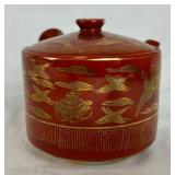 Antigue Kutani Whistling Bird  Japanese Tea Set brought back from Japan in 1924 Antigue Kutani Whistling Bird  Japanese Tea Set brought back from Japan in 1924
