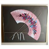 Signed M. P Marion Mixed Media Artwork - Handmade Paper & Pulp Art Signed M. P Marion Mixed Media Artwork - Handmade Paper & Pulp Art