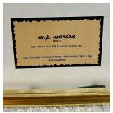 Signed M. P Marion Mixed Media Artwork - Handmade Paper & Pulp Art Signed M. P Marion Mixed Media Artwork - Handmade Paper & Pulp Art