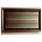 Tatsumura Textile "Karahana Socho Chohan-Kin" Framed Woven Fabric Tatsumura Textile "Karahana Socho Chohan-Kin" Framed Woven Fabric