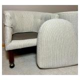 Pair of Mid Century Modern Barrel Back Club Chairs Pair of Mid Century Modern Barrel Back Club Chairs