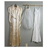 Vintage Wedding Dress with Slip and Veil from 1935 Vintage Wedding Dress with Slip and Veil from 1935
