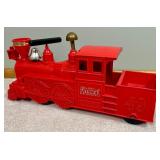 Vintage Marx Red Pioneer #49 Ride On Plastic Toy Train Vintage Marx Red Pioneer #49 Ride On Plastic Toy Train