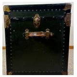 Medium Antique Steamer Trunk with 2 Trays/Inserts plus lock and key Medium Antique Steamer Trunk with 2 Trays/Inserts plus lock and key