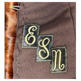 Vintage 1940 Daytons-Schuneman Ermine Stole Cape and Vintage Fur Hand Muffler Vintage 1940 Daytons-Schuneman Ermine Stole Cape and Vintage Fur Hand Muffler