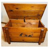 Small Handcrafted Wooden Chest Small Handcrafted Wooden Chest