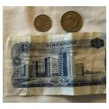 Hong Kong, Singapore, Japan  and China Coins and Paper Currency Hong Kong, Singapore, Japan  and China Coins and Paper Currency