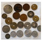 Hong Kong, Singapore, Japan  and China Coins and Paper Currency Hong Kong, Singapore, Japan  and China Coins and Paper Currency