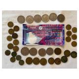 Hong Kong, Singapore, Japan  and China Coins and Paper Currency Hong Kong, Singapore, Japan  and China Coins and Paper Currency