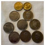 Foreign Currency from European Countries - Netherlands, Germany, Austria, Scotland, France, Switzerland , Great Britain, Finland, Sweden and Euros Foreign Currency from European Countries - Netherlands, Germany, Austria, Scotland, France, Switzerland , Great Britain, Finland, Sweden and Euros