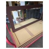 4- 32"x72" Wood Framed Mirrors (Heavy Duty) W/Cart 4- 32"x72" Wood Framed Mirrors (Heavy Duty) W/Cart