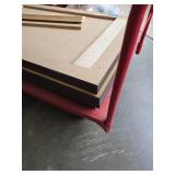 4- 32"x72" Wood Framed Mirrors (Heavy Duty) W/Cart 4- 32"x72" Wood Framed Mirrors (Heavy Duty) W/Cart