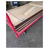 4- 32"x72" Wood Framed Mirrors (Heavy Duty) W/Cart 4- 32"x72" Wood Framed Mirrors (Heavy Duty) W/Cart