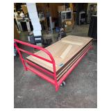 4- 32"x72" Wood Framed Mirrors (Heavy Duty) W/Cart 4- 32"x72" Wood Framed Mirrors (Heavy Duty) W/Cart