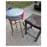 2- Metal Shop Stools 2- Metal Shop Stools