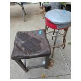 2- Metal Shop Stools 2- Metal Shop Stools