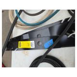 Assortment Of V-Belts & Mower Blades Assortment Of V-Belts & Mower Blades