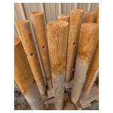 16-4" Round Wood Barricades 16-4" Round Wood Barricades