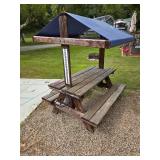 Wood Picnic Table W/Canopy Wood Picnic Table W/Canopy