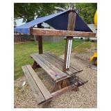 Wood Picnic Table W/Canopy Wood Picnic Table W/Canopy