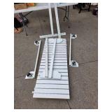 Free Standing Retail Slat Wall W/Wheels Free Standing Retail Slat Wall W/Wheels
