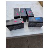 5- Universal 12Volt Batteries UB1280 8AH (UNUSED) 5- Universal 12Volt Batteries UB1280 8AH (UNUSED)