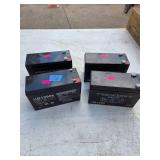 Universal 12 Volt Batteries UB1290 9AH (UNUSED) Universal 12 Volt Batteries UB1290 9AH (UNUSED)