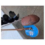 Strikemaster 6" Hand Ice Auger (UNUSED) & 2 Spoon Ice Drills Strikemaster 6" Hand Ice Auger (UNUSED) & 2 Spoon Ice Drills