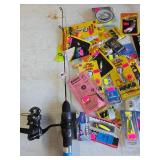 Ice Fishing Rod/Reel & Pan Fish Lures (UNUSED) Ice Fishing Rod/Reel & Pan Fish Lures (UNUSED)
