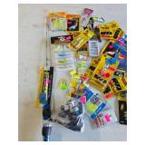 Ice Fishing Rod/Reel & Pan Fish Lures (UNUSED) Ice Fishing Rod/Reel & Pan Fish Lures (UNUSED)