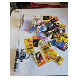 Ice Fishing Rod/Reel & Pan Fish Lures (UNUSED) Ice Fishing Rod/Reel & Pan Fish Lures (UNUSED)