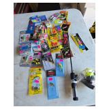Ice Fishing Rod/Reel & Pan Fish Lures (UNUSED) Ice Fishing Rod/Reel & Pan Fish Lures (UNUSED)