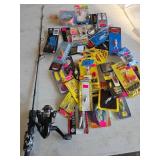 Ice Fishing Rod/Reel & Pan Fish Lures (UNUSED) Ice Fishing Rod/Reel & Pan Fish Lures (UNUSED)