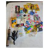 Ice Fishing Rod/Reel & Pan Fish Lures/Tackle (UNUSED) Ice Fishing Rod/Reel & Pan Fish Lures/Tackle (UNUSED)