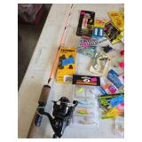Ice Fishing Rod/Reel & Pan Fish Lures/Tackle (UNUSED) Ice Fishing Rod/Reel & Pan Fish Lures/Tackle (UNUSED)