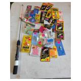 Ice Fishing Rod/Reel & Pan Fish Lures/Tackle (UNUSED) Ice Fishing Rod/Reel & Pan Fish Lures/Tackle (UNUSED)