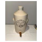 Antique English Ironstone Applewoods Dartmoor Spring Water Jug with Wooden Spigot Antique English Ironstone Applewoods Dartmoor Spring Water Jug with Wooden Spigot