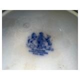Antique English Blue Floral Ironstone  Cheese Dome with Plate Antique English Blue Floral Ironstone  Cheese Dome with Plate