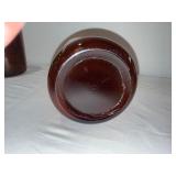 Set of 3 Vintage Amber Glass Bottles Set of 3 Vintage Amber Glass Bottles