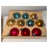Vintage Glass Christmas Ornament Collection with Original Boxes Vintage Glass Christmas Ornament Collection with Original Boxes