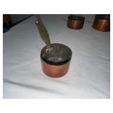 Vintage French Copper Measuring Cup Set with Handles Vintage French Copper Measuring Cup Set with Handles