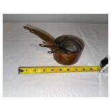 Vintage French Copper Measuring Cup Set with Handles Vintage French Copper Measuring Cup Set with Handles