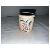 Set of 4 Patriotic Antique English Ironstone Jars with Eagle and Flag Motifs Set of 4 Patriotic Antique English Ironstone Jars with Eagle and Flag Motifs
