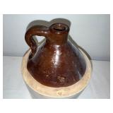 Antique Stoneware Jug with Louis Vuitton Branding, Unique Decor Piece Antique Stoneware Jug with Louis Vuitton Branding, Unique Decor Piece