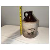 Antique Stoneware Jug with Louis Vuitton Branding, Unique Decor Piece Antique Stoneware Jug with Louis Vuitton Branding, Unique Decor Piece