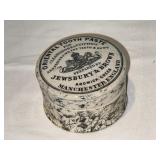 Antique English Advertising Ironstone Jewsbury & Brown Porcelain Toothpaste Jar Antique English Advertising Ironstone Jewsbury & Brown Porcelain Toothpaste Jar