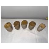 Set of 5 Antique English Stoneware Bottles Rustic Decor Set of 5 Antique English Stoneware Bottles Rustic Decor