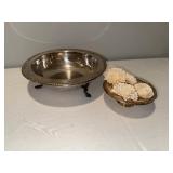 Vintage F.B. Rogers Silver Co. Silver-Plated Bowl Set with Decorative Feet Vintage F.B. Rogers Silver Co. Silver-Plated Bowl Set with Decorative Feet