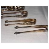 Vintage French Silver-Plated Sugar Tongs Set of 4 Ornate Designs Vintage French Silver-Plated Sugar Tongs Set of 4 Ornate Designs