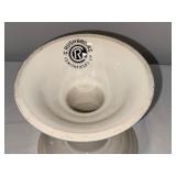 Antique Large English Ironstone Ham Stand by G. Rushbrooke Smithfield Ceramic Funnel Antique Large English Ironstone Ham Stand by G. Rushbrooke Smithfield Ceramic Funnel